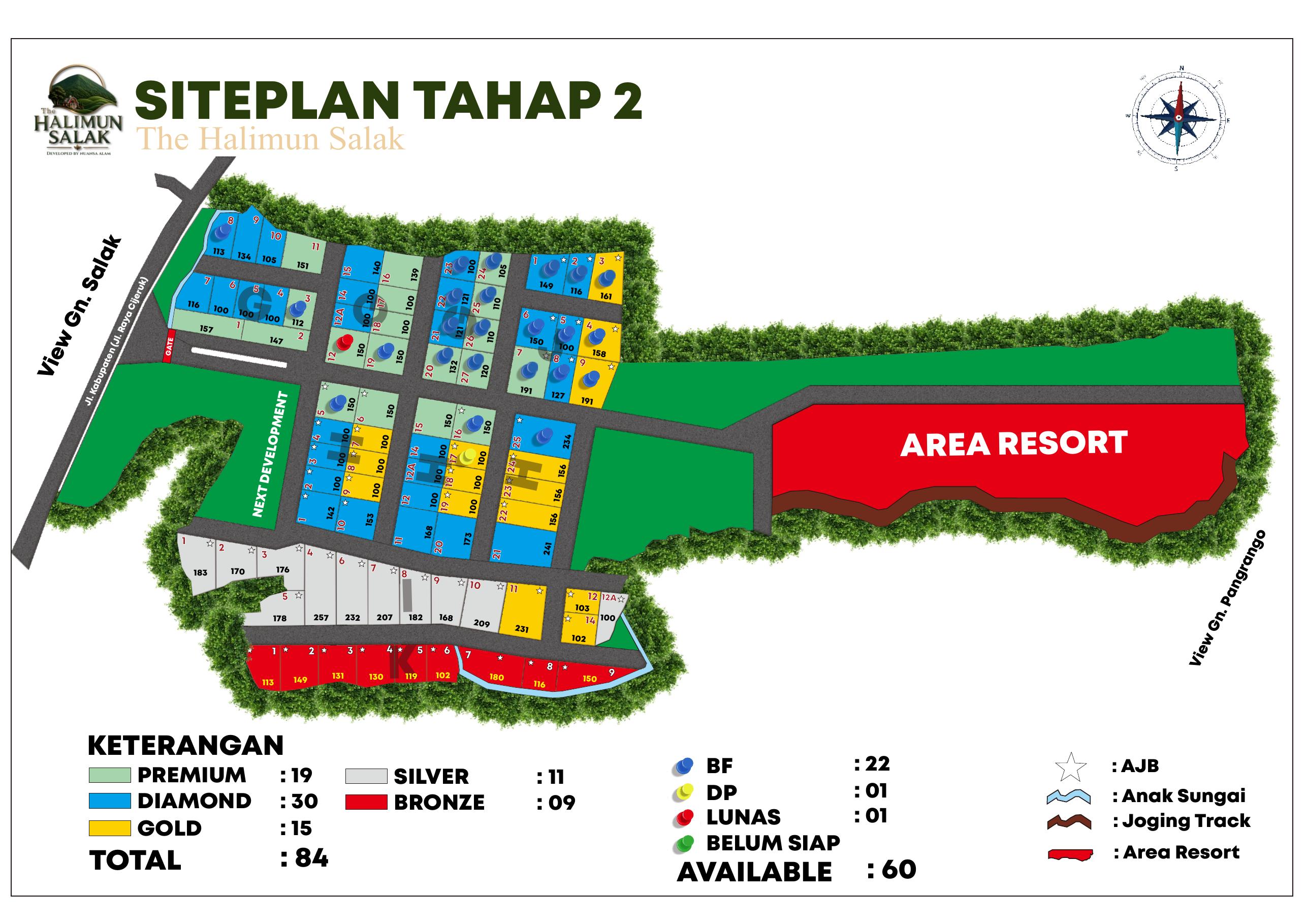 Siteplan Tahap 2 The Halimun Salak